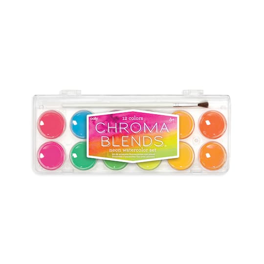 OOLY Chroma Blends Neon Watercolor Paint Set